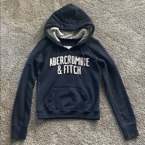Navy blue A&F hoodie